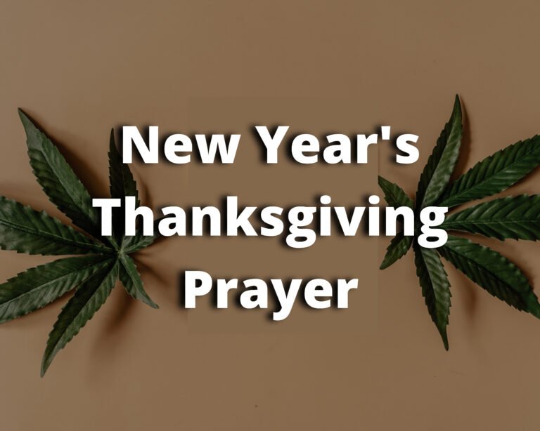 New Year's Thanksgiving Prayer