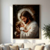 Jesus Holding Child Digital Download | Christian Wall Art | Religious Home Decor | Printable Faith Artwork