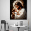 Jesus Holding Child Digital Download | Christian Wall Art | Religious Home Decor | Printable Faith Artwork