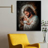 Jesus Holding Child Digital Download | Christian Wall Art | Religious Home Decor | Printable Faith Artwork