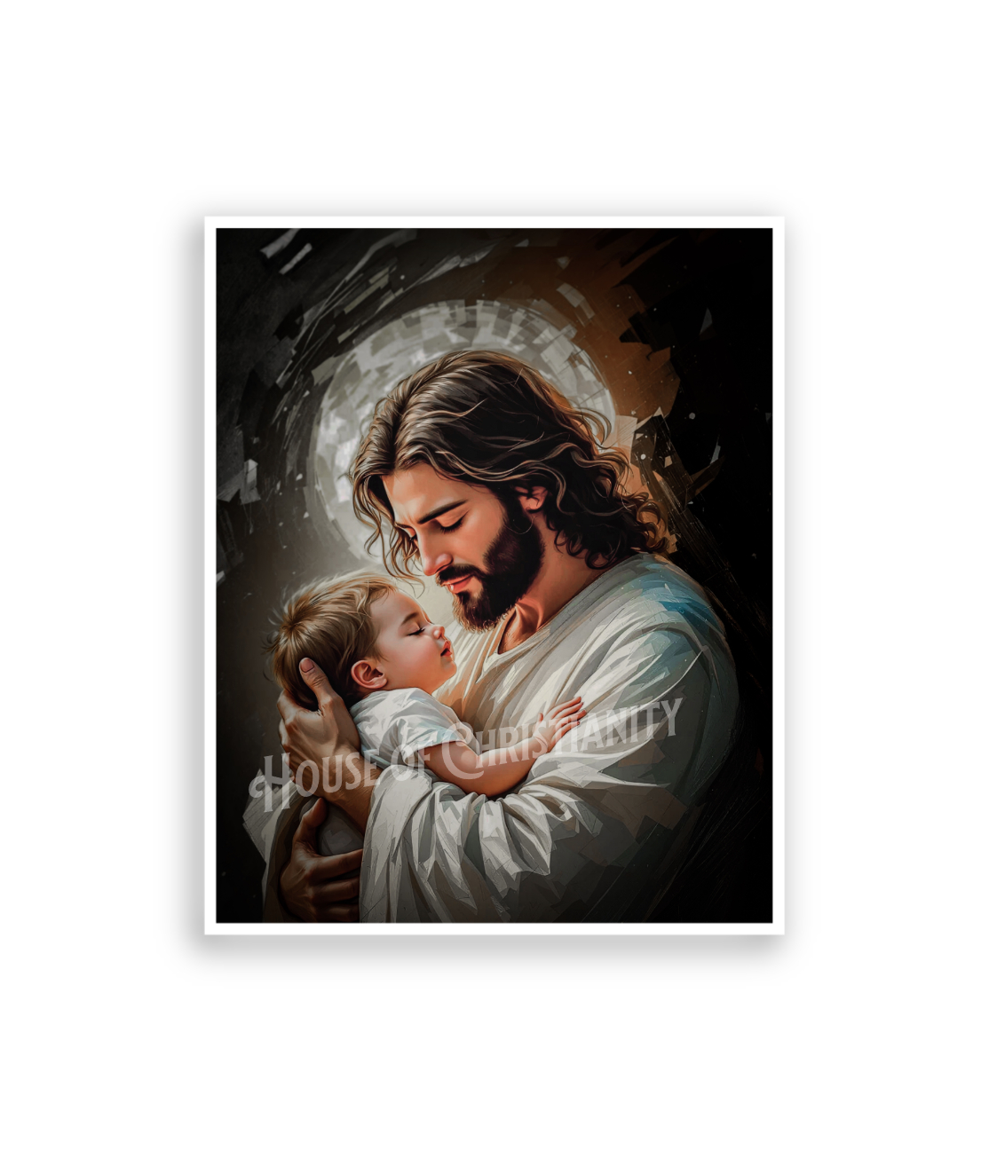 Jesus Holding Child Digital Download | Christian Wall Art | Religious Home Decor | Printable Faith Artwork
