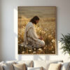 High Quality Jesus Praying in Meadow Digital Art 30x40 PDF File1 Jesus Praying in Meadow Digital Art | 30x40 PDF File