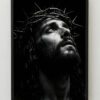 Jesus Crown of Thorns Black and White Art