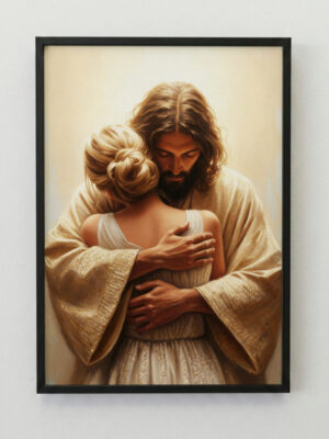 The Best Jesus Hugging Woman Digital Art | 30x40 High Quality PDF