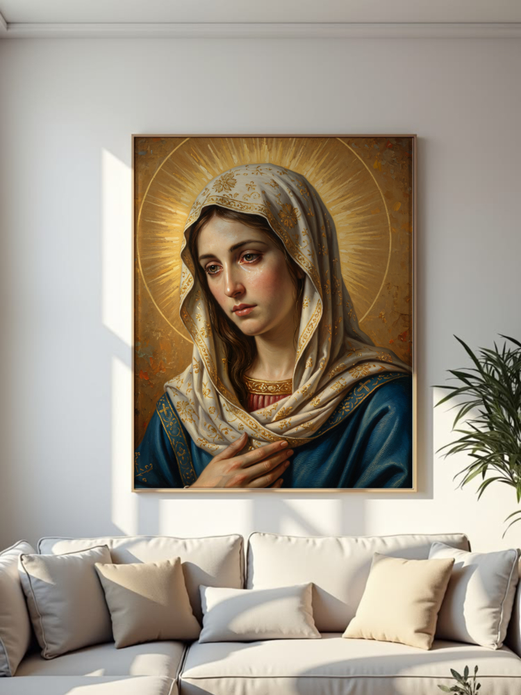 Virgin Mary Mother of Sorrows Digital Art 30x40 PDF1 High Quality Virgin Mary Mother of Sorrows Digital Art | 30x40 PDF