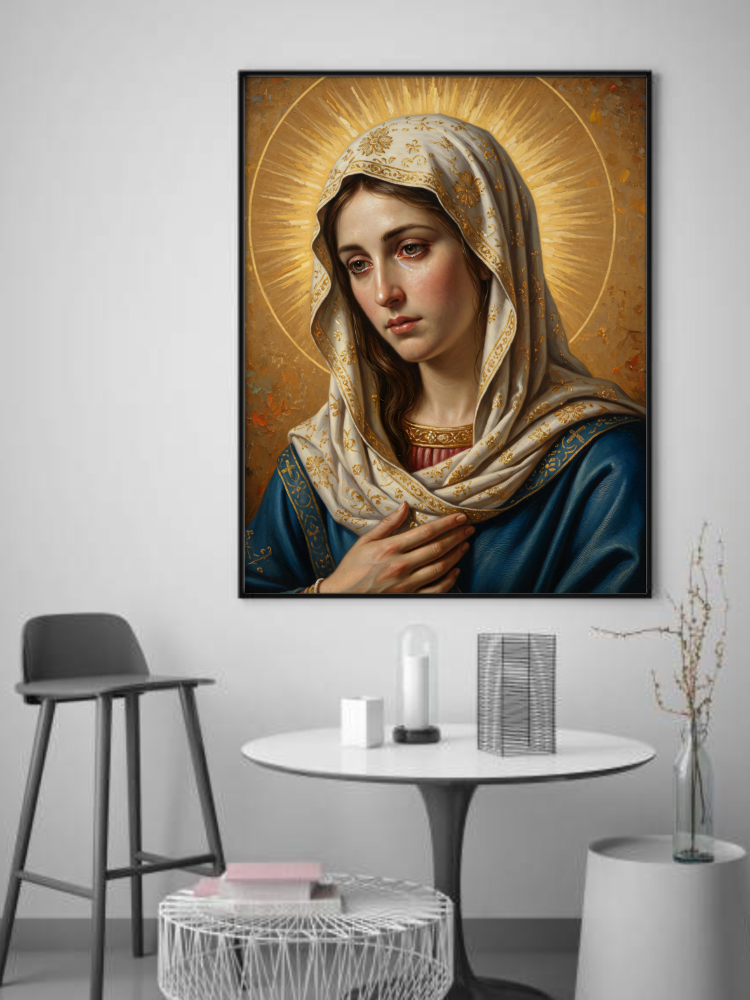 Virgin Mary Mother of Sorrows Digital Art 30x40 PDF2 High Quality Virgin Mary Mother of Sorrows Digital Art | 30x40 PDF