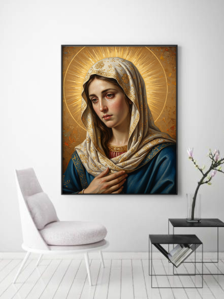 Virgin Mary Mother of Sorrows Digital Art 30x40 PDF3 High Quality Virgin Mary Mother of Sorrows Digital Art | 30x40 PDF